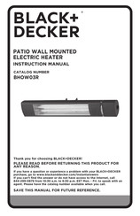 Black & Decker BHOW03R Instruction Manual