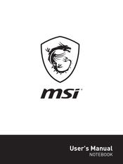 MSI Gaming Stealth GS65 9SE-1481UK User Manual