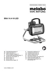 Metabo BSA 14.4-18 LED Original Instructions Manual