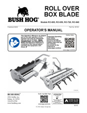Bush Hog Tough RO-720 Operator's Manual