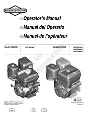 Briggs & Stratton 1450 Series Operator's Manual