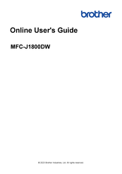 Brother MFC-J1800DW Online User's Manual