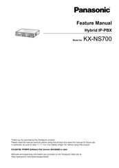 Panasonic KX-NS700 Feature Manual