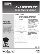Weber Summit S-620 Owner's Manual