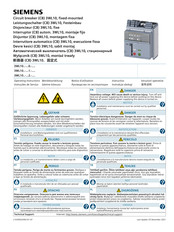 Siemens 3WL10 0 Series Operating Instructions Manual