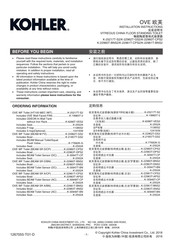 Kohler OVE K-22961T-BNS2 Installation Instructions Manual