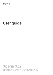 Sony Xperia XZ2 H8276 User Manual