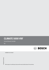 Bosch CLIMATE 5000 VRF IRC Installation & User Manual