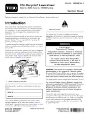 Toro Recyler 20353 Operator's Manual
