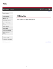 Sony Bravia KDL-47W807A I-Manual