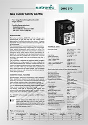 Honeywell satronic DMG 970 Manual