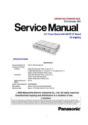 Panasonic TY-FB9TU Service Manual