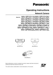 Panasonic WV-SPW312L Operating Instructions Manual