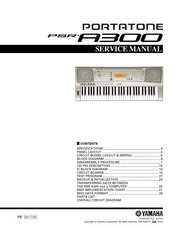 Yamaha PortaTone PSR-A300 Service Manual