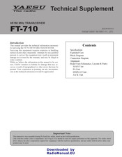 Yaesu FT-710 Manual