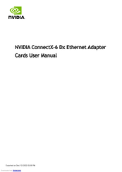 Nvidia 900-9X6AG-0016-ST0 User Manual