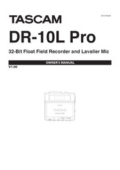 Tascam DR-10L Pro Owner's Manual