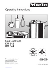Miele KM 344 Operating Instructions Manual