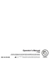 Husqvarna FT900-96083000605 Operator's Manual