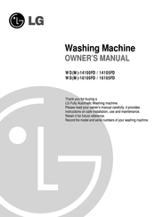 LG WD-16106FD Owner's Manual