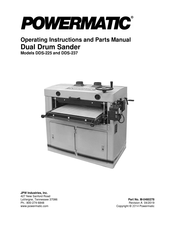 Powermatic DDS-225 Operating Instructions And Parts Manual