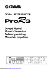 Yamaha ProR3 Owner's Manual