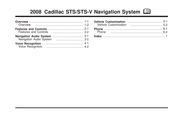 Cadillac STS-V 2008 Manual