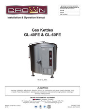 Crown GL-40FE Installation & Operation Manual