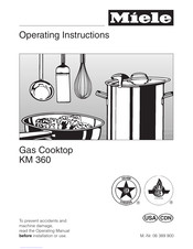 Miele KM 360 Operating Instructions Manual