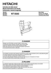 Hitachi NT 50A5 Instruction And Safety Manual