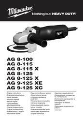 AEG AG 9-125 XE Original Instructions Manual