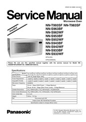 Panasonic NN-S933WF Service Manual