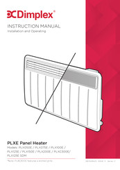 Dimplex PLXE Instruction Manual