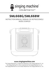 The Singing Machine SML668W Instruction Manual