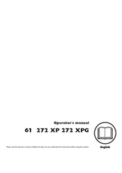 Husqvarna 272 XPG Operator's Manual