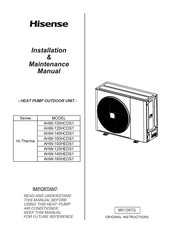 Hisense Ahw Hcds Manuals Manualslib