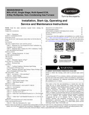 Carrier 58SB0B Operating Instructions Manual