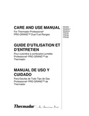 Thermador Professional PRO-HARMONY PRD30 Care And Use Manual