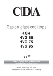 CDA 4Q4 HVG 65 User Operating Instructions Manual
