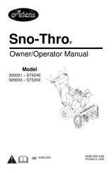 Ariens Sno-Thro 920001 Owner's/Operator's Manual