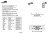 Samsung LE32S7 Owner's Instructions Manual