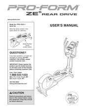 Pro-Form ZE5 User Manual