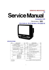 Panasonic OmniVision PV-C2031-K Service Manual