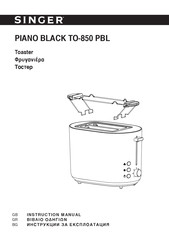 Singer PIANO BLACK TO-850 PBL Instruction Manual