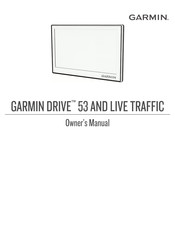 Garmin DRIVE 53 LIVE TRAFFIC Owner's Manual