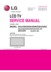LG 22LK330A Service Manual