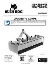 Bush Hog Tough SBX48 Operator's Manual