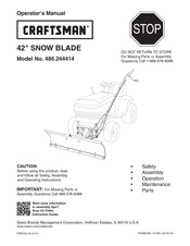 Craftsman 486.244414 Operator's Manual