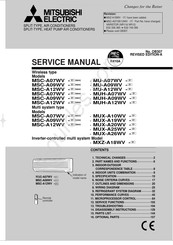 Mitsubishi Electric MSC-A12WV Service Manual