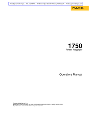 Fluke 1750/ET Operator's Manual